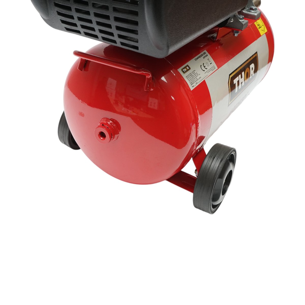 Compresor aer volum 24L, putere motor 1.5KW/2CP, presiune maxima 8 bar, volum aer aspirat 195L THOR
